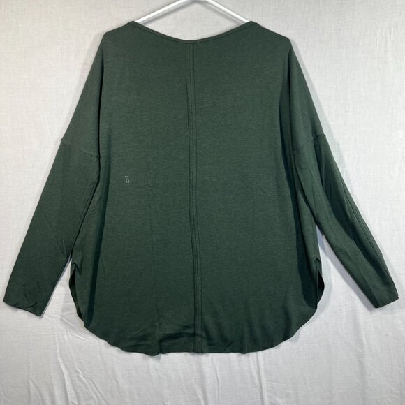 Kit And Ace Long Sleeve Shirt Womens Small Green Crew Neck Layer Top Wool - Picture 2 of 7